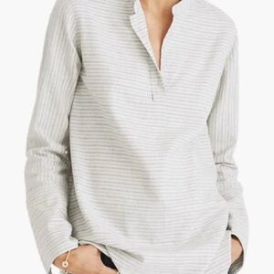 Madewell Split Cuff Tunic Shirt Size XS Weathered Concrete - Style H3939